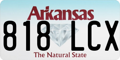 AR license plate 818LCX