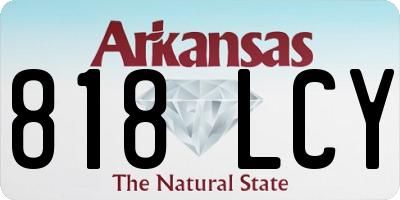 AR license plate 818LCY