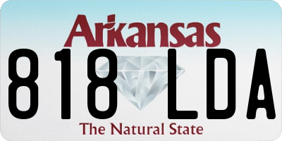 AR license plate 818LDA