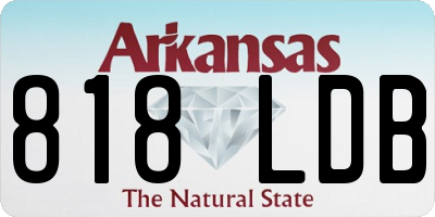 AR license plate 818LDB