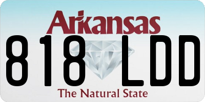 AR license plate 818LDD