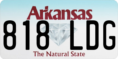 AR license plate 818LDG