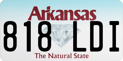 AR license plate 818LDI