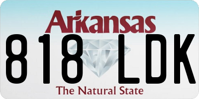 AR license plate 818LDK