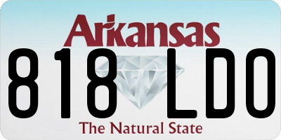 AR license plate 818LDO