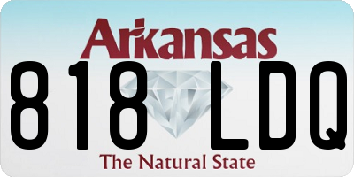 AR license plate 818LDQ