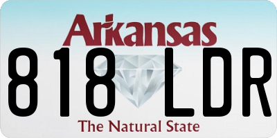 AR license plate 818LDR