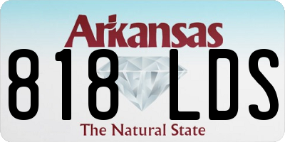 AR license plate 818LDS