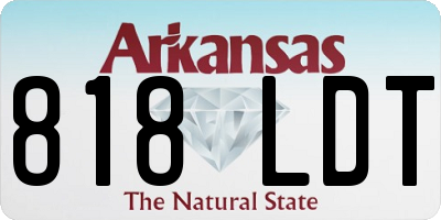 AR license plate 818LDT