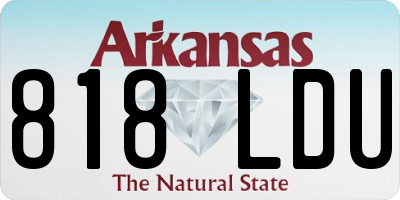 AR license plate 818LDU