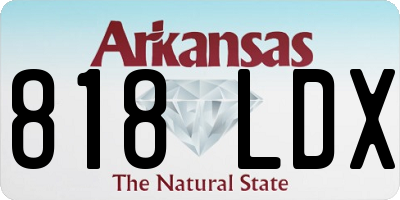AR license plate 818LDX