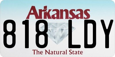 AR license plate 818LDY