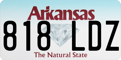 AR license plate 818LDZ