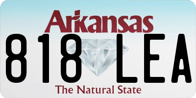 AR license plate 818LEA