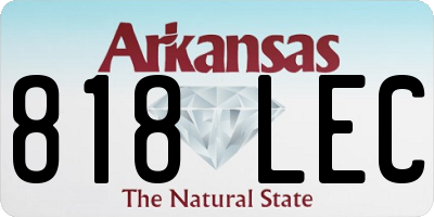 AR license plate 818LEC