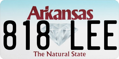 AR license plate 818LEE
