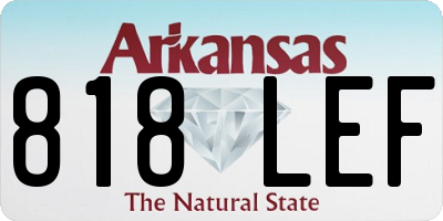AR license plate 818LEF