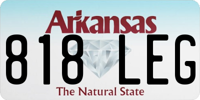 AR license plate 818LEG