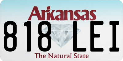 AR license plate 818LEI