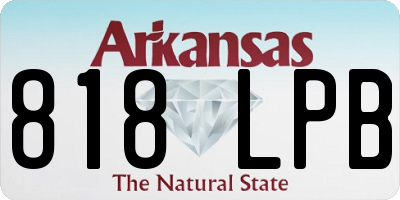 AR license plate 818LPB