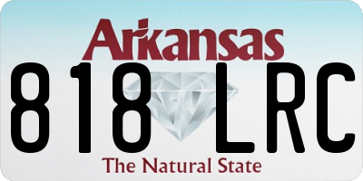 AR license plate 818LRC