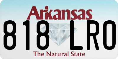 AR license plate 818LRO