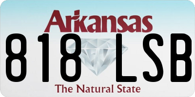 AR license plate 818LSB