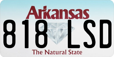 AR license plate 818LSD