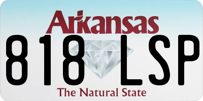 AR license plate 818LSP