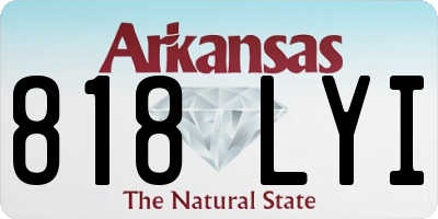 AR license plate 818LYI