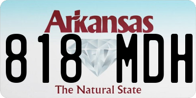 AR license plate 818MDH