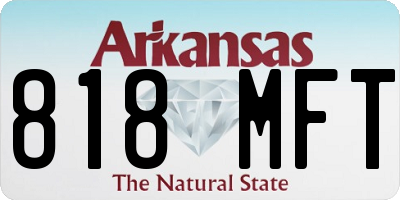 AR license plate 818MFT