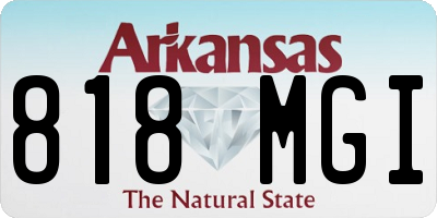 AR license plate 818MGI