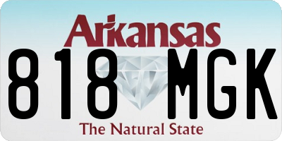 AR license plate 818MGK