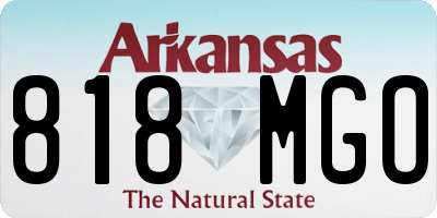 AR license plate 818MGO