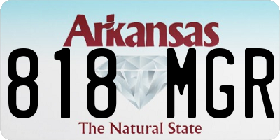 AR license plate 818MGR