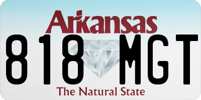 AR license plate 818MGT