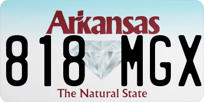 AR license plate 818MGX