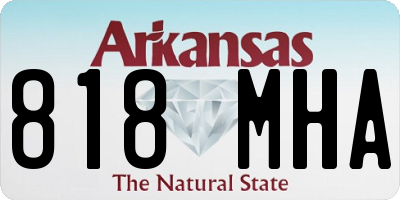 AR license plate 818MHA