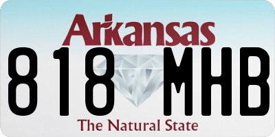 AR license plate 818MHB