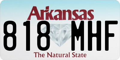 AR license plate 818MHF