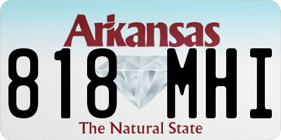 AR license plate 818MHI