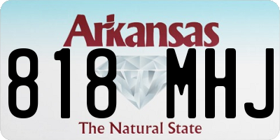 AR license plate 818MHJ