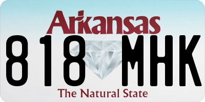 AR license plate 818MHK