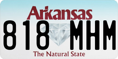 AR license plate 818MHM