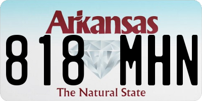 AR license plate 818MHN