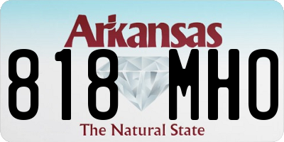 AR license plate 818MHO