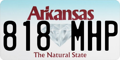 AR license plate 818MHP