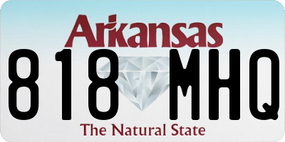 AR license plate 818MHQ