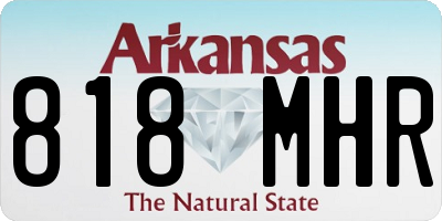 AR license plate 818MHR